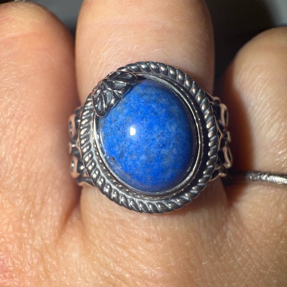 Carolyn Pollack Lapis Silver 925 Vintage Southwestern Ring NEVER WORN size 7 🌟✨